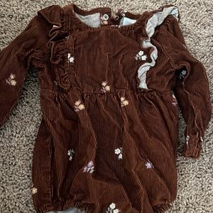 Brown Corduroy Kids One Piece
